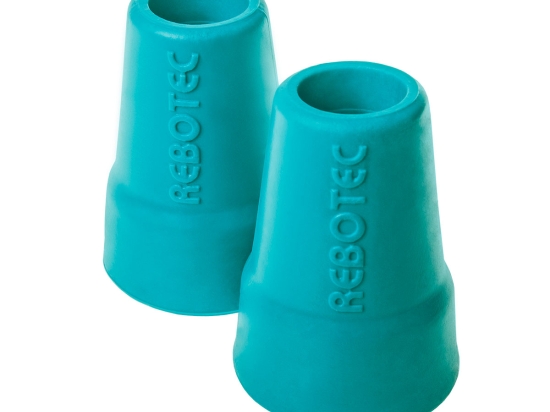 Rebotec 19mm, Ferrules Crutch Tips - Aqua
