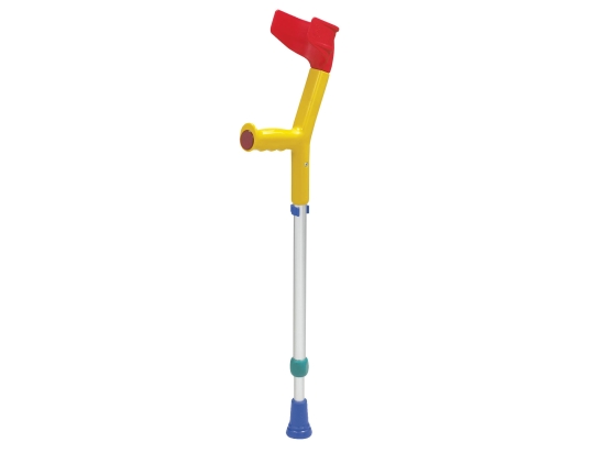 Rebotec Fun-Kids - Open Cuff Crutches for Children - Yellow