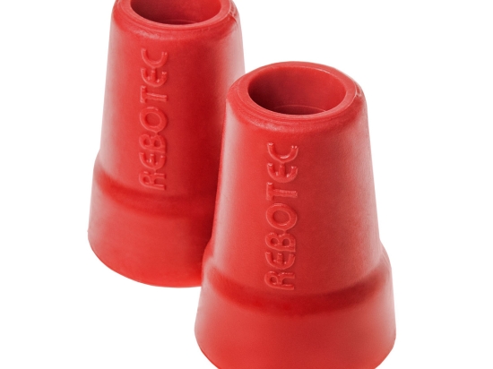 Rebotec 19mm, Ferrules Crutch Tips - Red