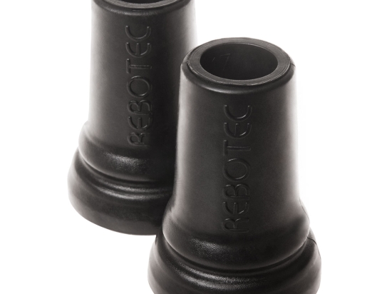 Rebotec 17mm Ferrules - Tips for Crutches - Black