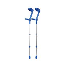 Rebotec Safe-In-Soft - Forearm Crutches with Cuff & Hinge - Blue